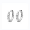 2pcs Stainless Steel Minimal Hoops Earrings for Women 5mm 6mm 7mm 8mm 9mm Huggie hoops mini Multicolored Rainbow CZ Earring