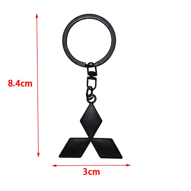 

1pcs metal Zinc Alloy Car KeyChain sticker Key Chain Keyring Key Ring Creative logo Emblem Auto Badge accessories For Mitsubishi Mitsubishi Keychain