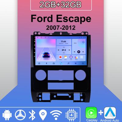 Radio con Android Carplay para Ford Escape 2007-2012, reproductor multimedia, unidad principal, estéreo, navegación GPS, Bluetooth, WIFI, 2+32 GB