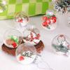 6cm 12 Packs Can Be Mixed In the Store 6cm 12 Transparent Christmas Ball Gift Box 6cm/8cm 12 Plastic Hollow Balls Christmas Decorations Christmas