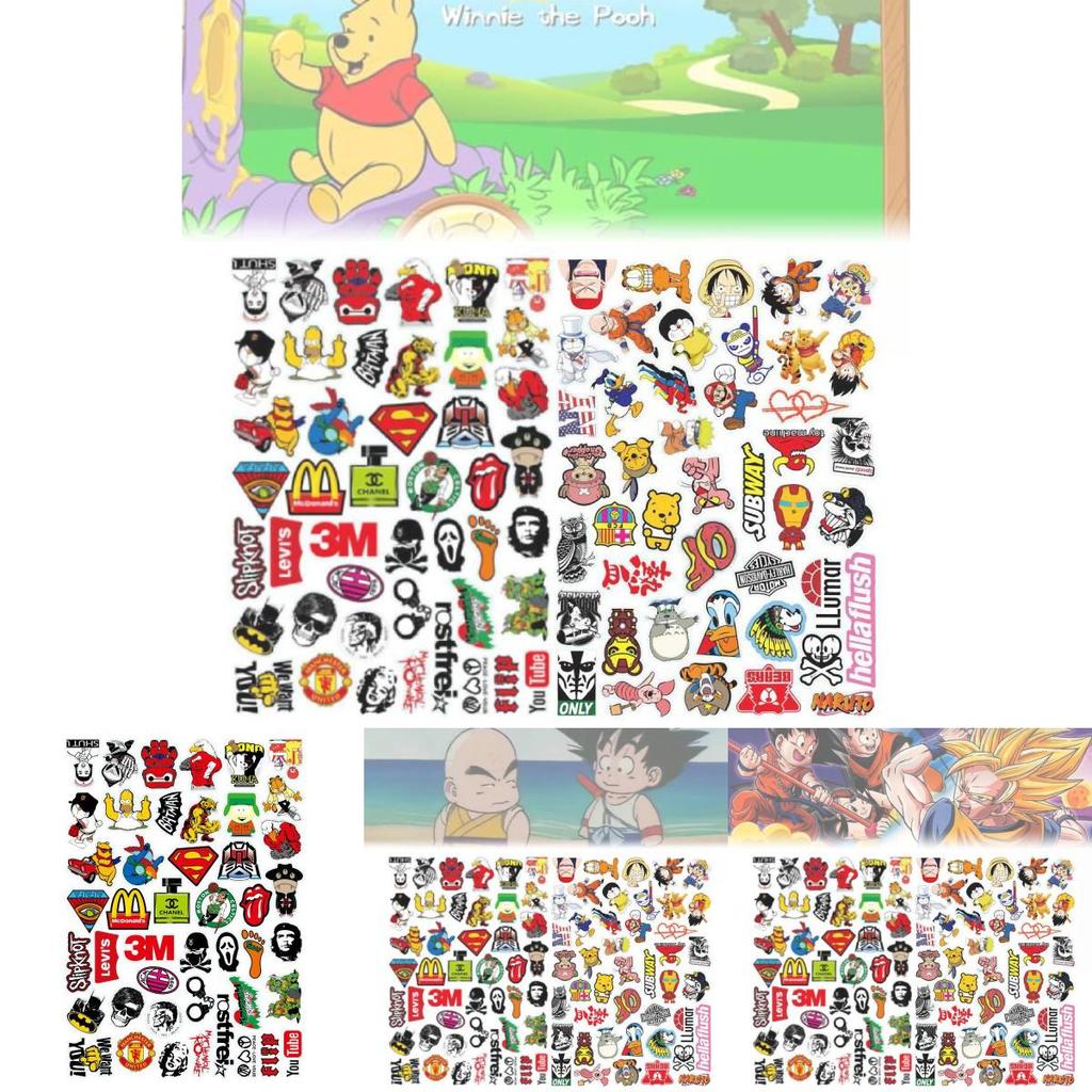 Stylish European Graffiti Stickers For Luggage Motorcycle Helmets Kids Diy Pvc Waterproof Pack