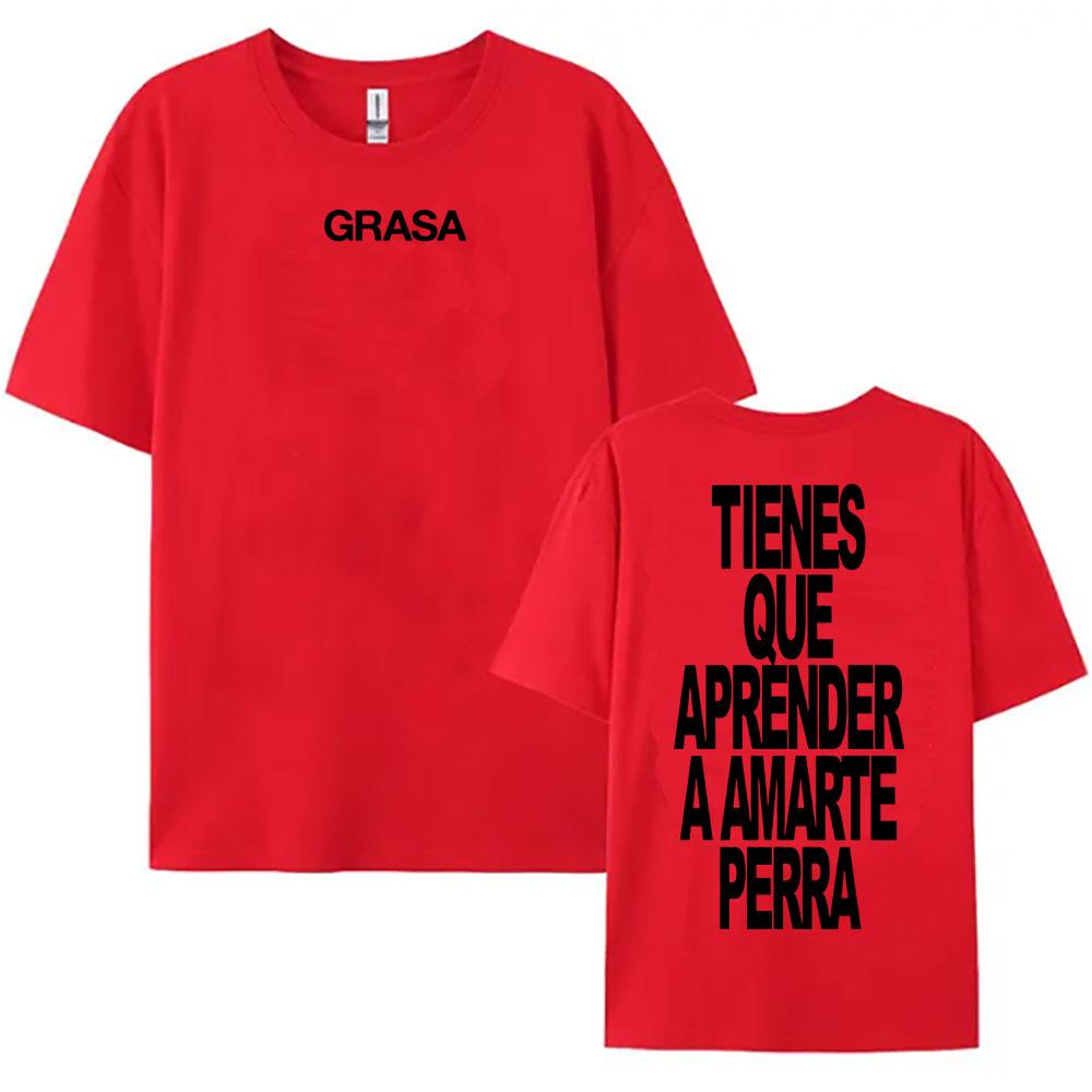 TIENES QUE APRENDER A AMARTE Tshirts SI TE DUELE CURITA Print T-shirt Nathy Peluso Singer Graphic T Shirt Cotton Tees