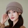 WTEMPO Solid Color Large Brim Bucket Hats Cold-proof Windproof Warm Autumn Winter Casual Verstaile Hats Gifts for Mom