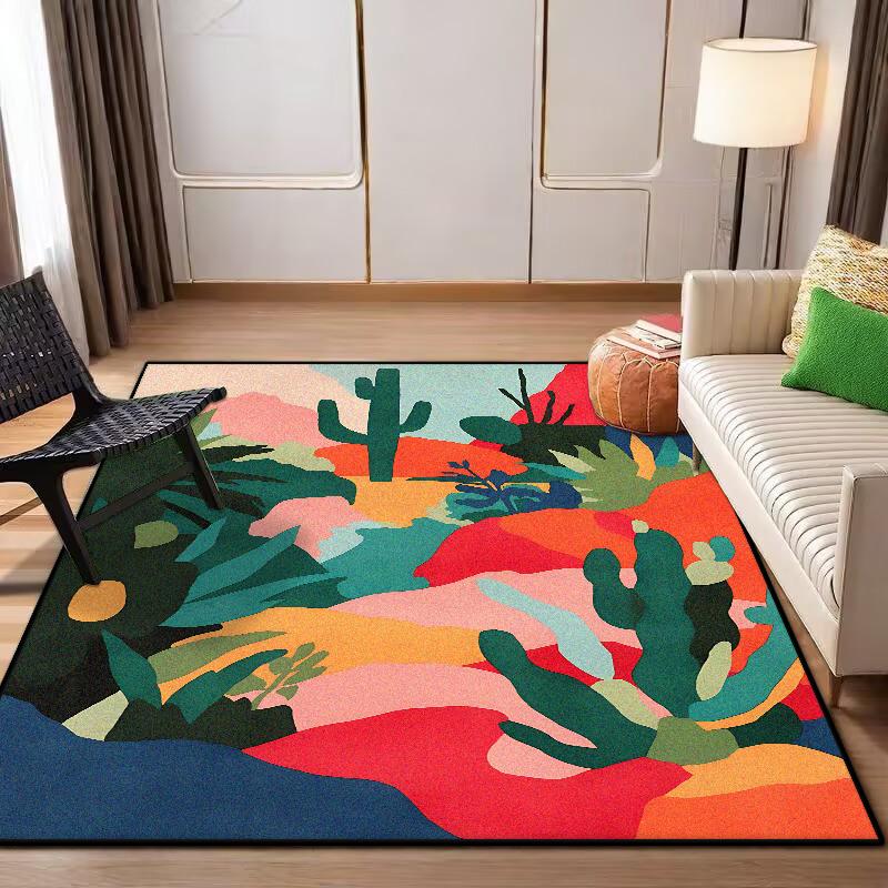 Nordic Abstract CARPET Customizable LIVE ROOM Luxury Home Decoration Bedroom Rugs Washable Antiskid Lounge Floor Mats Bedside