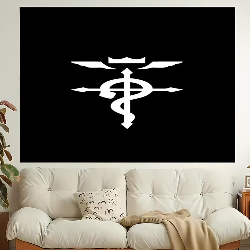 1pc Fullmetal Alchemist Tapestry, Living Room, Bedroom, Office, Party Decor, Ideal Festive Gift