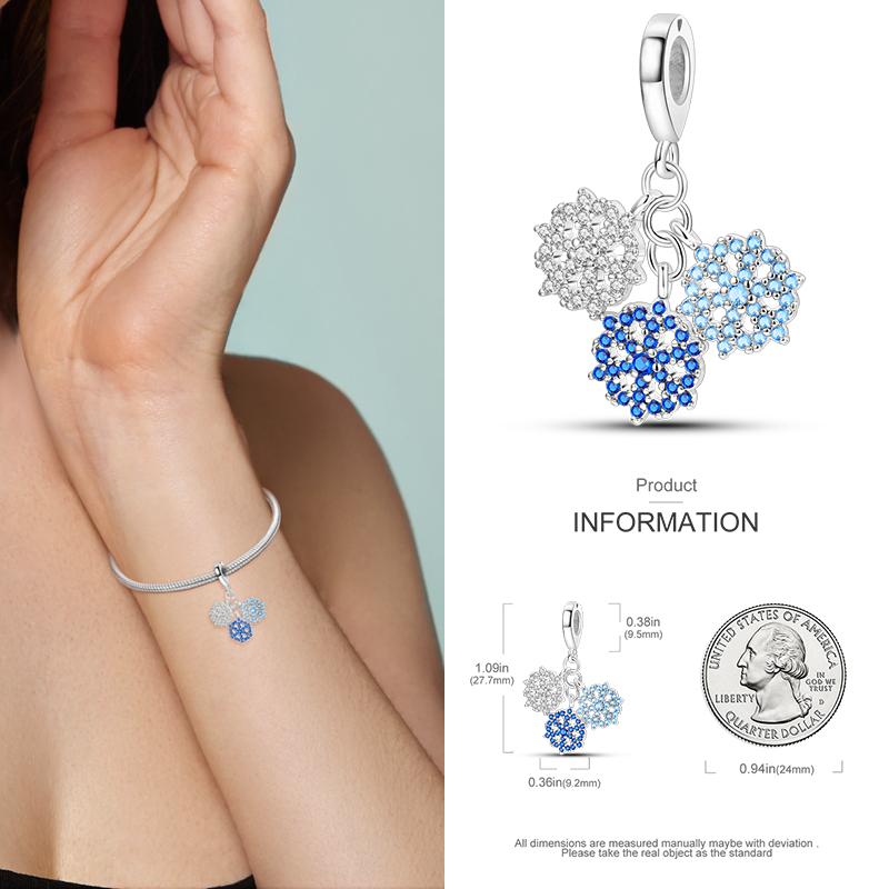 Copper Christmas Charm Beads Fit Original Bracelet Dangle Women Diy Jewelry Christmas Gifts