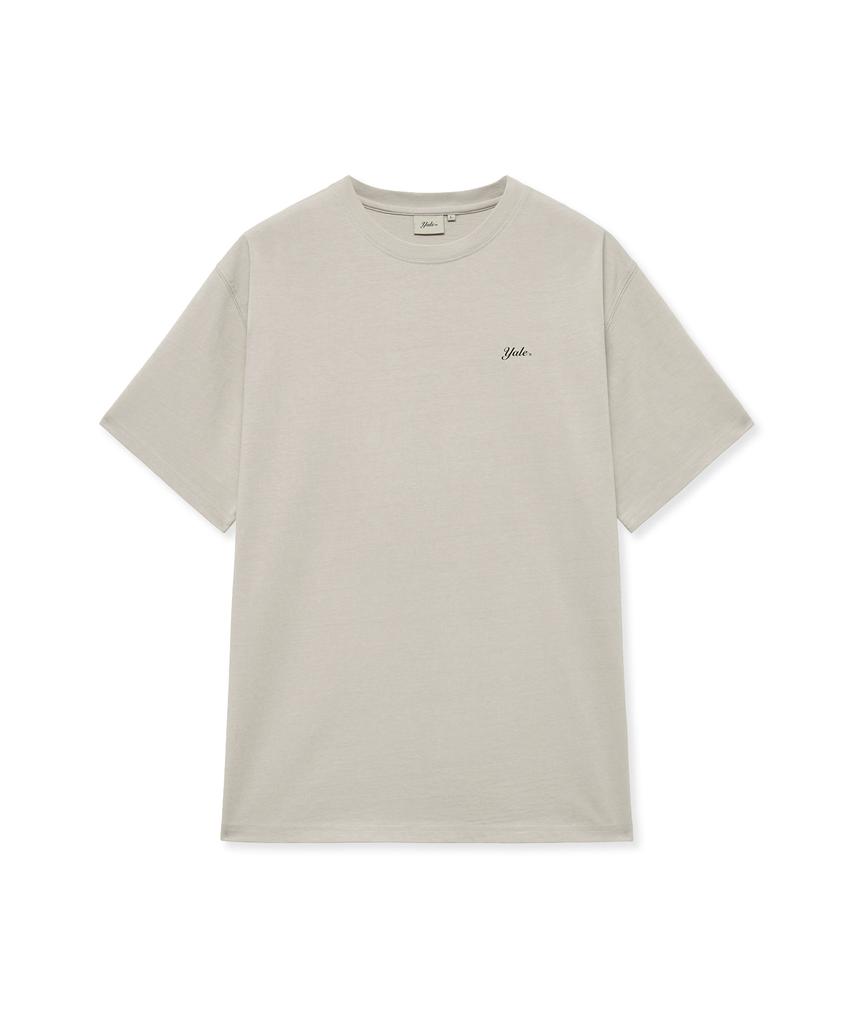 YALE [2Pack] Regular Fit Snell Logo Short Sleeve T-Shirt_White/Warm Gray