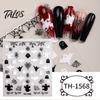Self Adhesive Nail Decorations for Women 6 Sheets Halloween Stickers Women, Pumpkin Ghost Bat Skull Decals Manicure Decoration Decals, Art Accessories