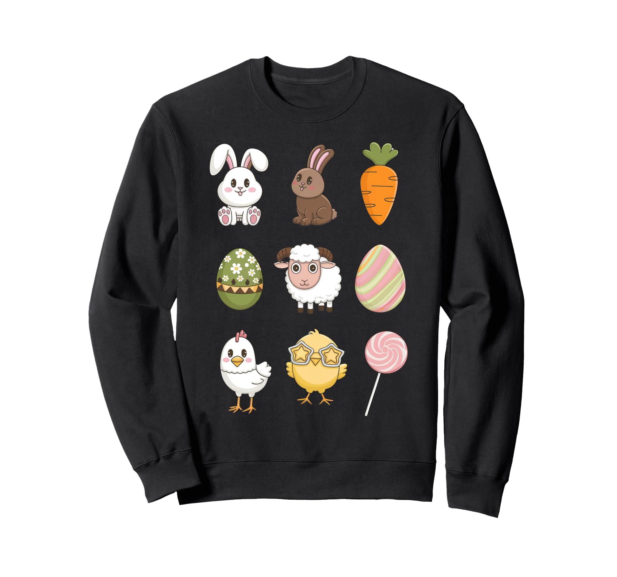

Coquette Happy Easter Day Bunny Sheep Toddler Sweatshirt чёрный
