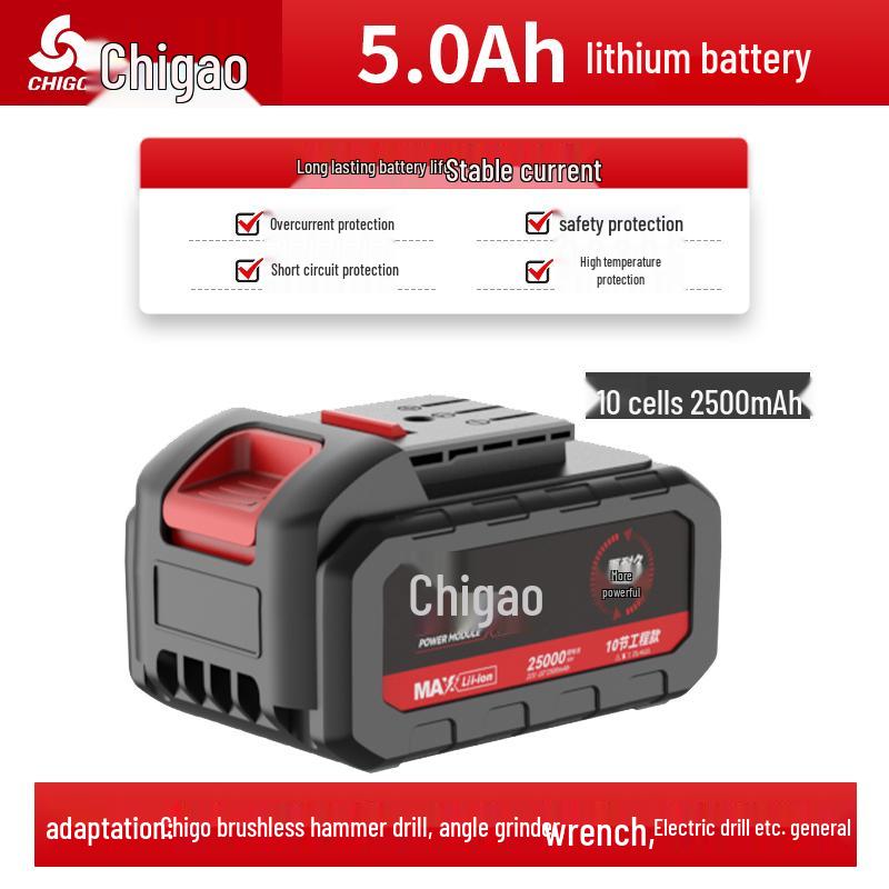 Dayi Tools: Universal Lithium Battery Pack with Drill, Electric Wrench, Hammer, Angle Grinder, and Charger Accessories.