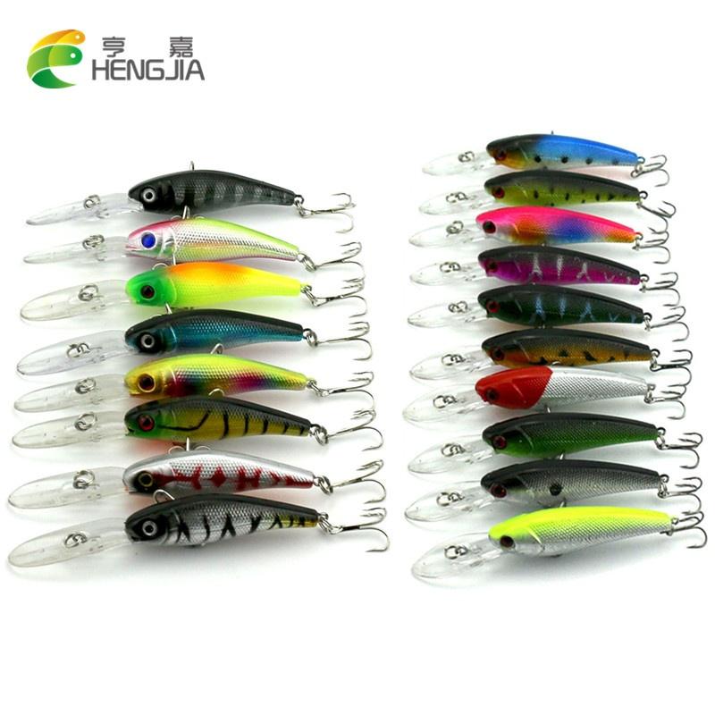 

HENGJIA 2 модели 18 шт. набор смешанных приманок для гольяна комплект глубоководных искусственных приманок с длинными губами рыболовные снасти 18pcs sent as picture