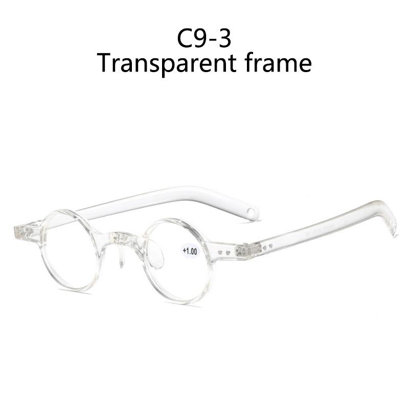 Retro Small Square Round Frame  Eyeglasses Anti-Blue Light Blocking Reading Glasses Transparent Presbyopia Eyewear