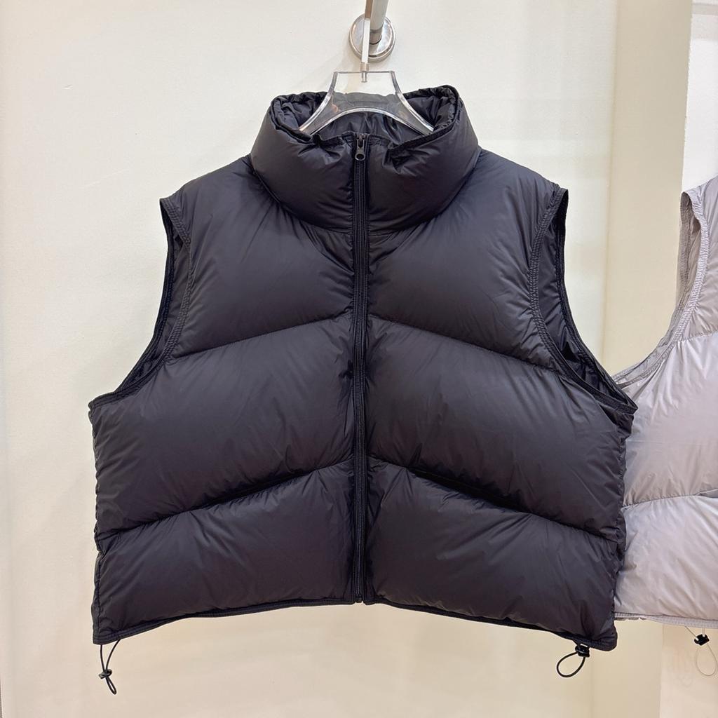 Winter New Down Vest Women's Short Thickened Warm White Duck Down Fashionable High-end Vest Tide