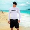 Mens Long Sleeve Rash Guard Top UV Protection Quick Dry Surfing Diving Swimsuit Water Sports