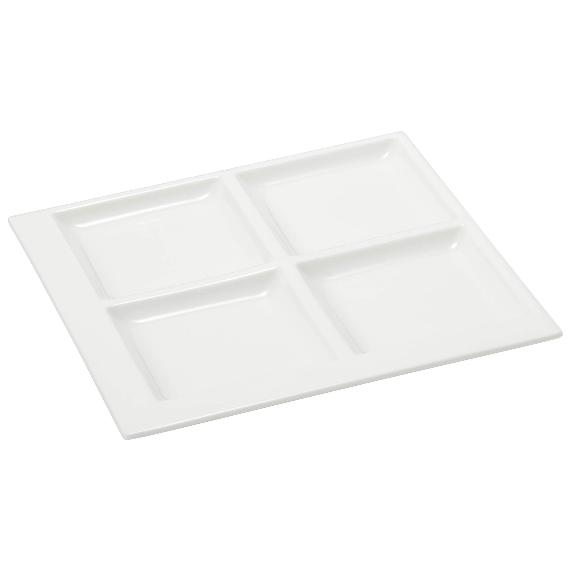 

NARUMI Styles White 18cm Square Divided Plate, Microwave Safe, 50131-5659
