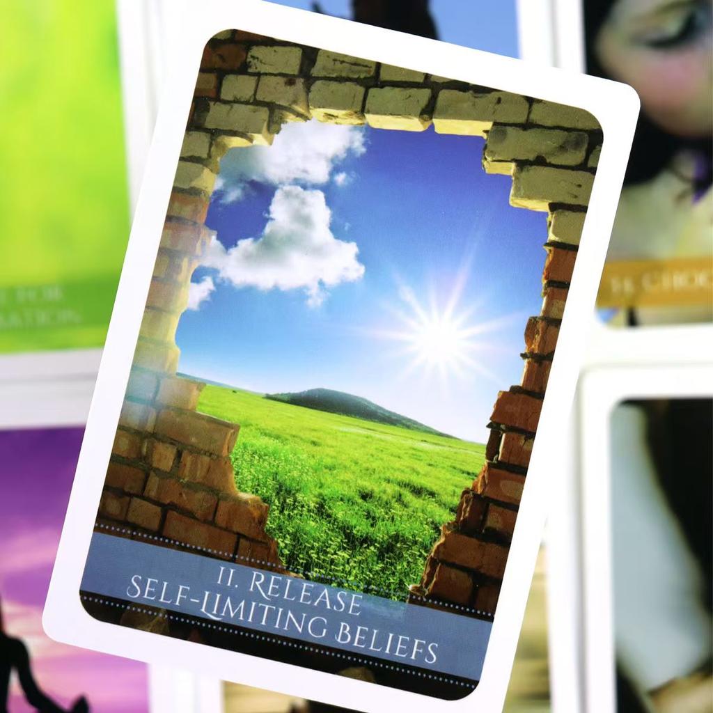 Spør Din Sjel Meldingskort Orakelkortstokk 10,4*7,3cm Meldinger Fra Universet | 48 stk Høyere Selv Meldingskort