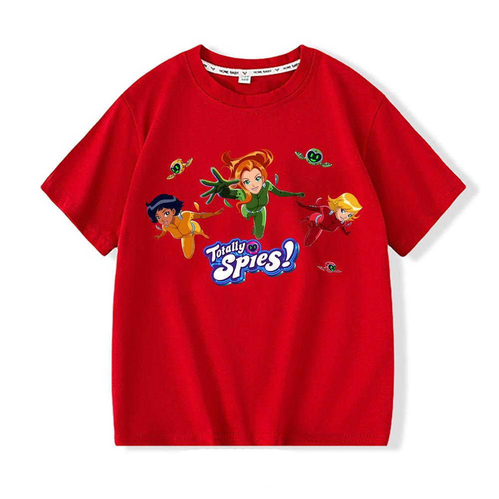 Totally Spies Manga Graphic Printing TEES 2026NEW 100%Cotton Round Neck Cartoon Boys/girls T Shirt Cartoon Print Cute Manga Tee-shirt Anime T-Shirts 100
