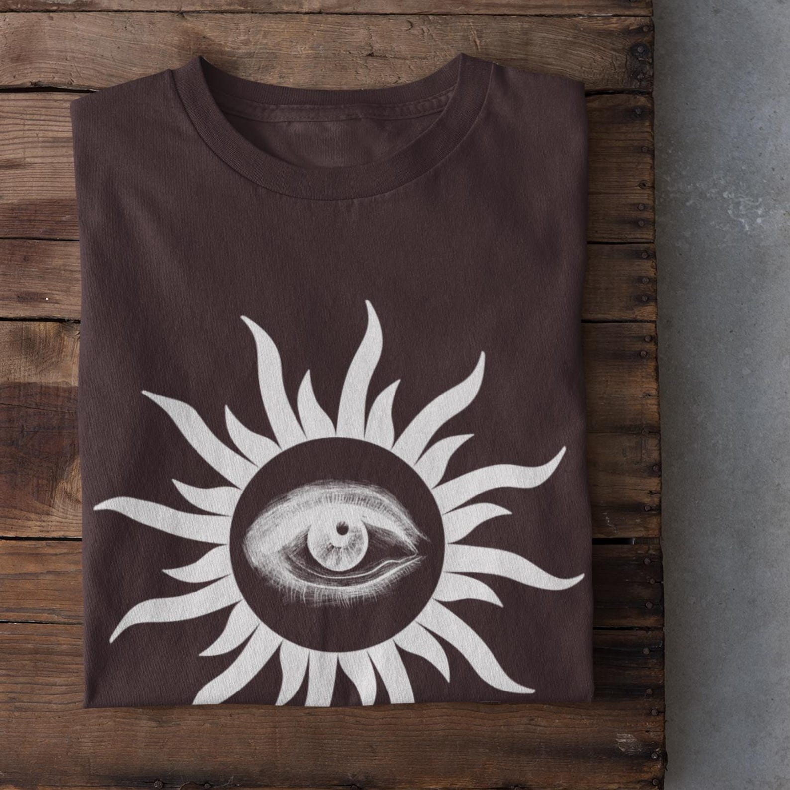 Grunge Clothing, Celestial Sun T shirt, Alt Clothing, Vintage Aesthetic T shirt, Astrology Shirt, 90s Shirt, Egirl Clothing, Grunge Shirt 2XL