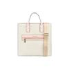 Mk Kenly Vintage Color Block Large Capacity Pvc Tote Bag Women Tote Bags Vanilla-White Pink 35T0GY9T3B-640