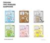 TWS-K84A Wireless Bluetooth Earphones with Cartoon Mini Coin Purse and Colorful Silicone Keychain Pendant