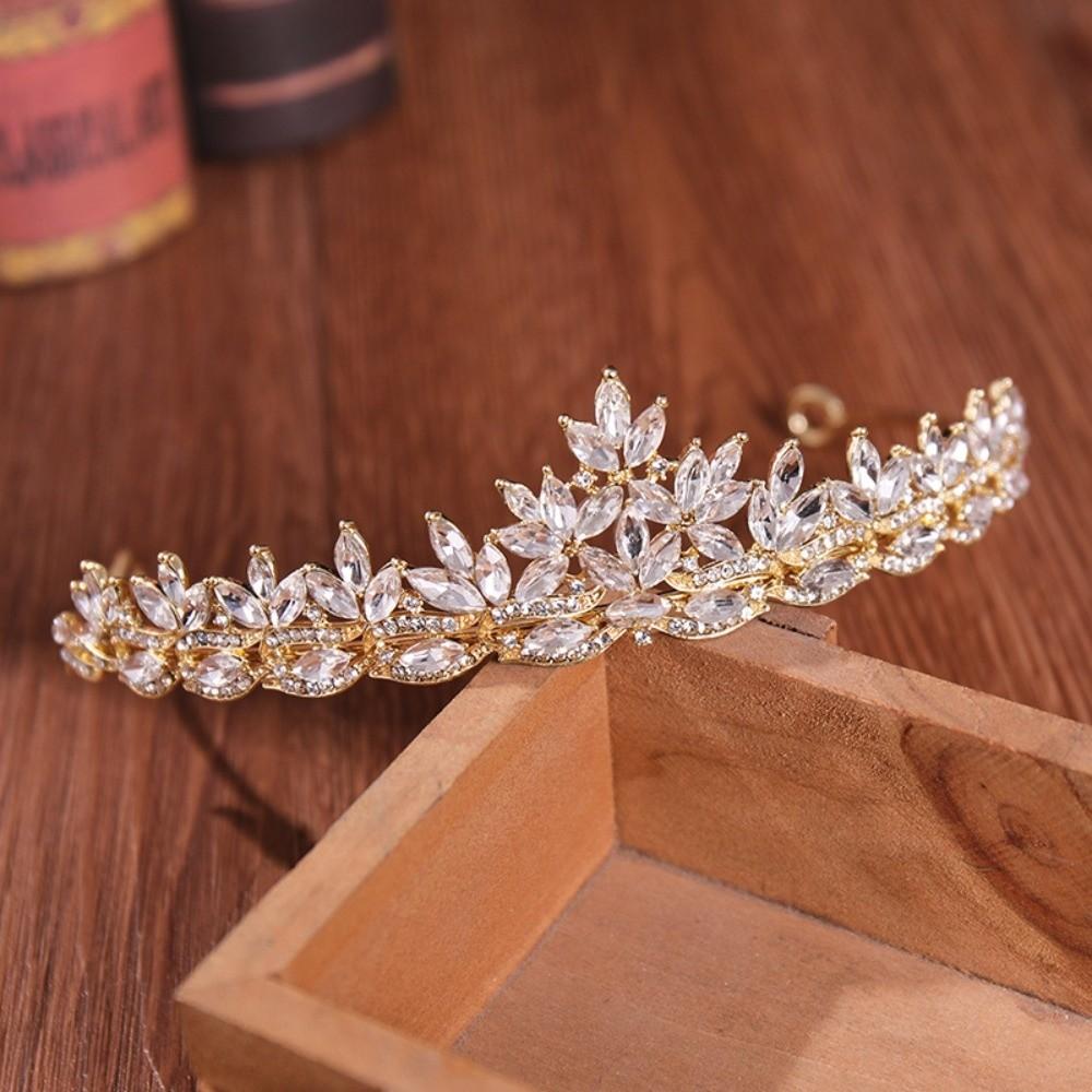 Hair Hoop Bridal Princess Crown Headbands Rhinestone Diadem Crystal Crown Headwear  Girls Party