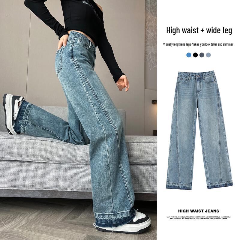 

Handu Yishe Women s High-Waisted Straight-Leg Jeans L