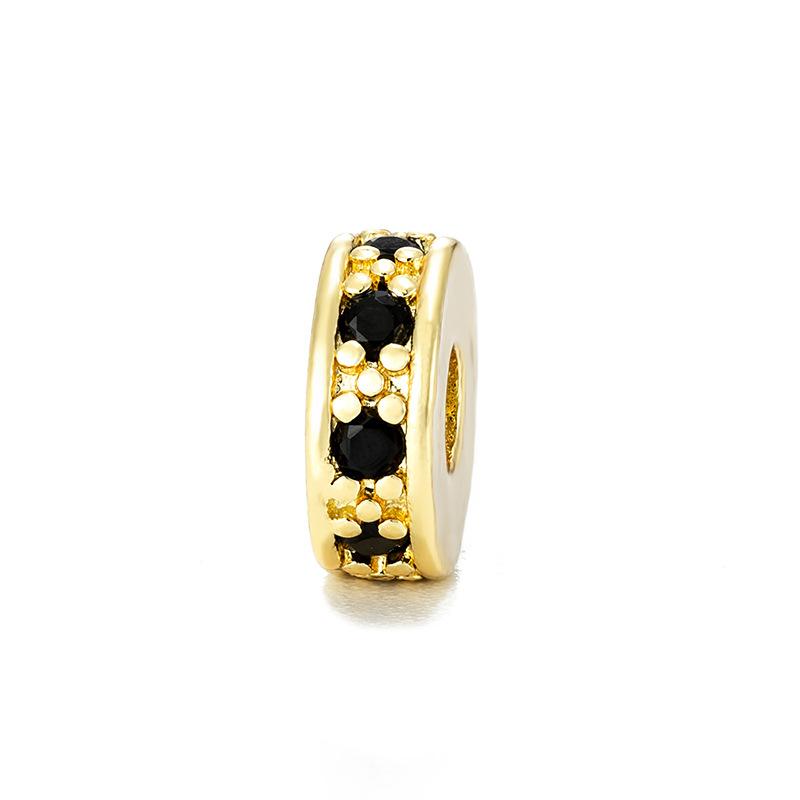 Wholesale Micro Inlaid Accessories Single Row Zircon Separated Beads Loose Beads for Bracelets Necklaces DIY Handmade Jewelry