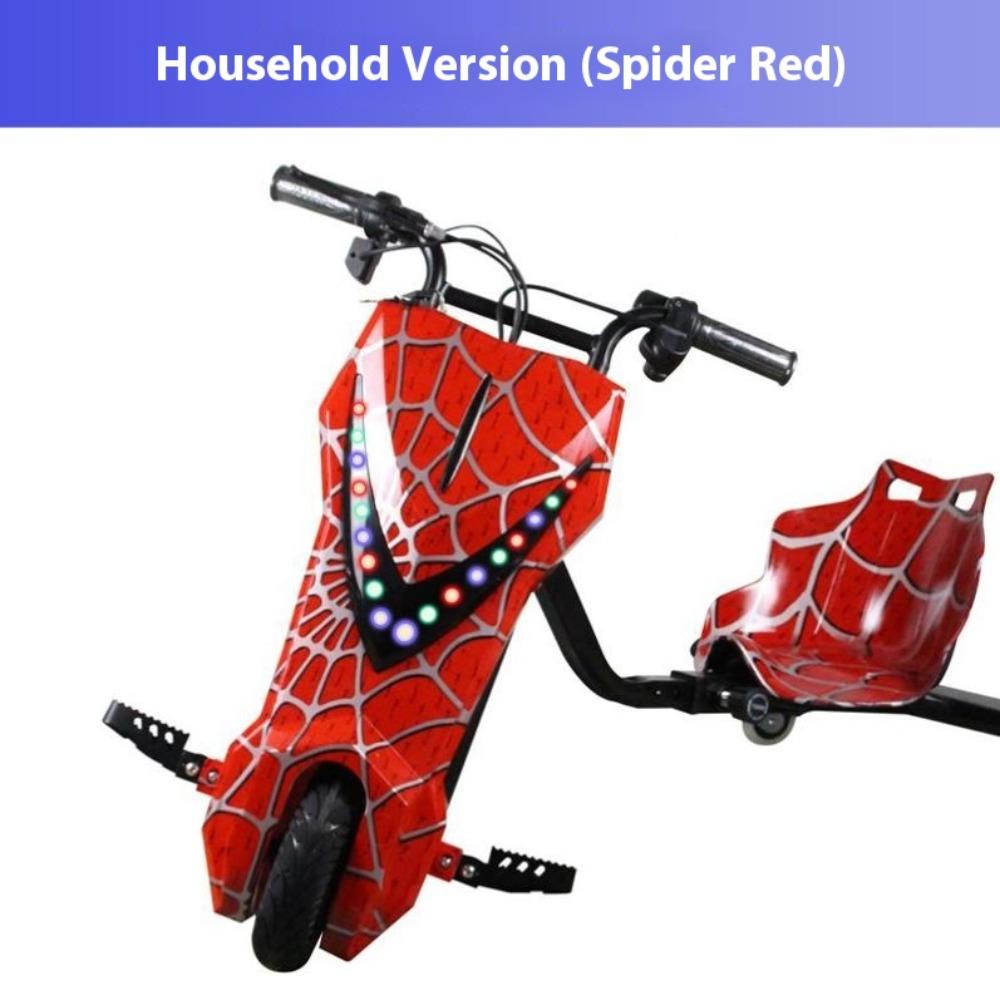 Electric kart children can sit adult students three-wheeled Internet celebrity drift car retractable timing