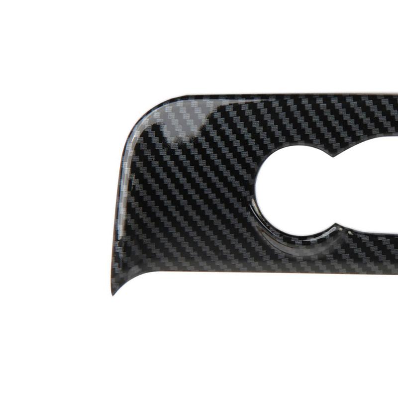 Carbon Fiber Style Interior Mouldings For Ford Maverick - ABS Inner Door Armrest Window Lift Button Cover Trim