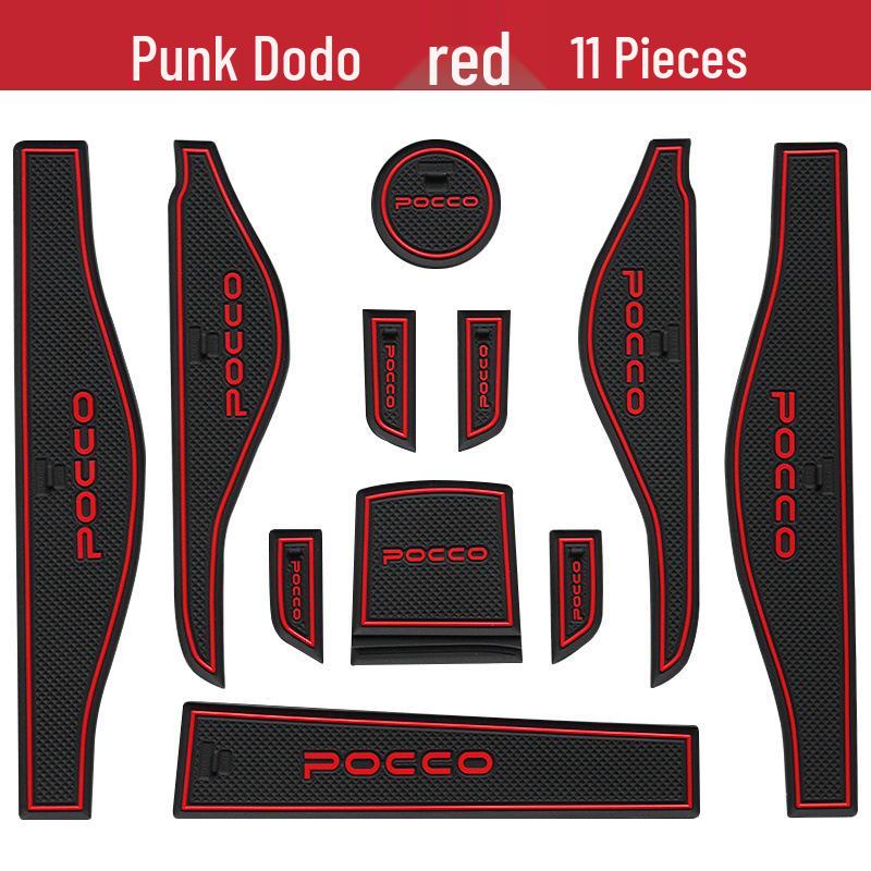 

Punkduoduo Car Interior Decoration: Door Slot Pad & Cup Holder