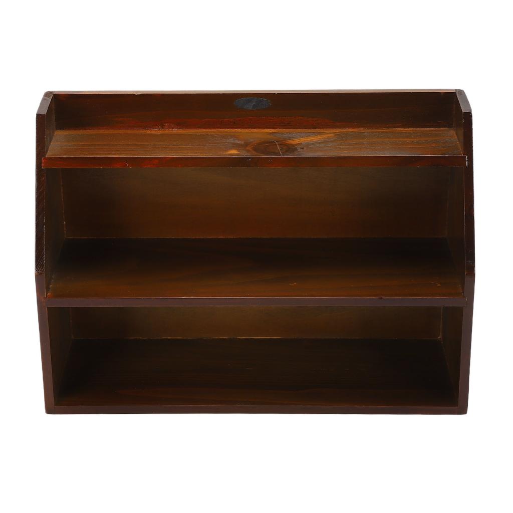   Wood Storage Rack Stable Minimalist Space Saving Wall Mounted Display Shelf for Teacups