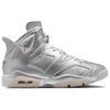 PSG x Jordan Air Jordan 6 Abrasion Resistant High top Vintage Basketball Shoes Men's Silver IQ5135-001