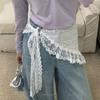 Korean Lace Headband Triangle Scarf Headscarf Western Style Mixed Overlapping Triangle Scarf Half Body Skirt Butt Curtain Female
