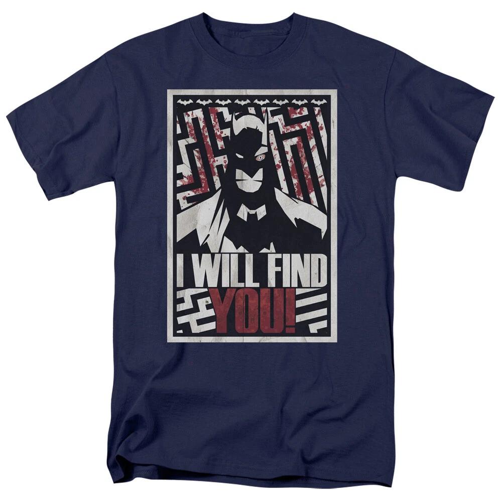 Batman  I Will Find You  T-Shirt - Regular or Sleeveless - to 5X 3XL