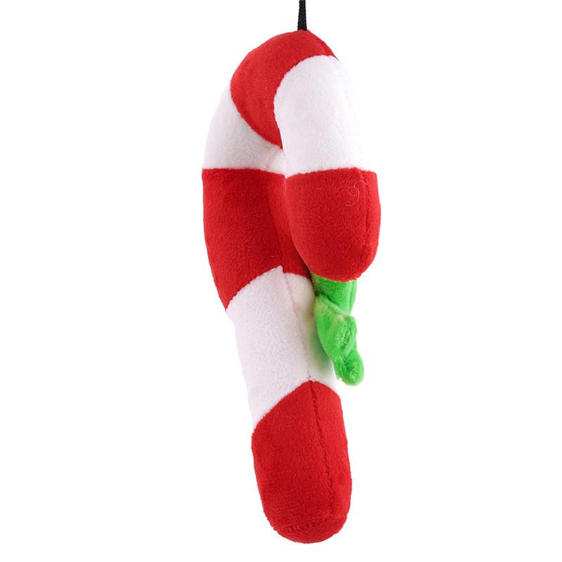 Weihnachten Haustier Hund Spielzeug Zuckerstange Krückenform Kauen Beißen Trainingswerkzeug Beißring Stock Reinigung Hund Interaktives Spielzeug Bissfest