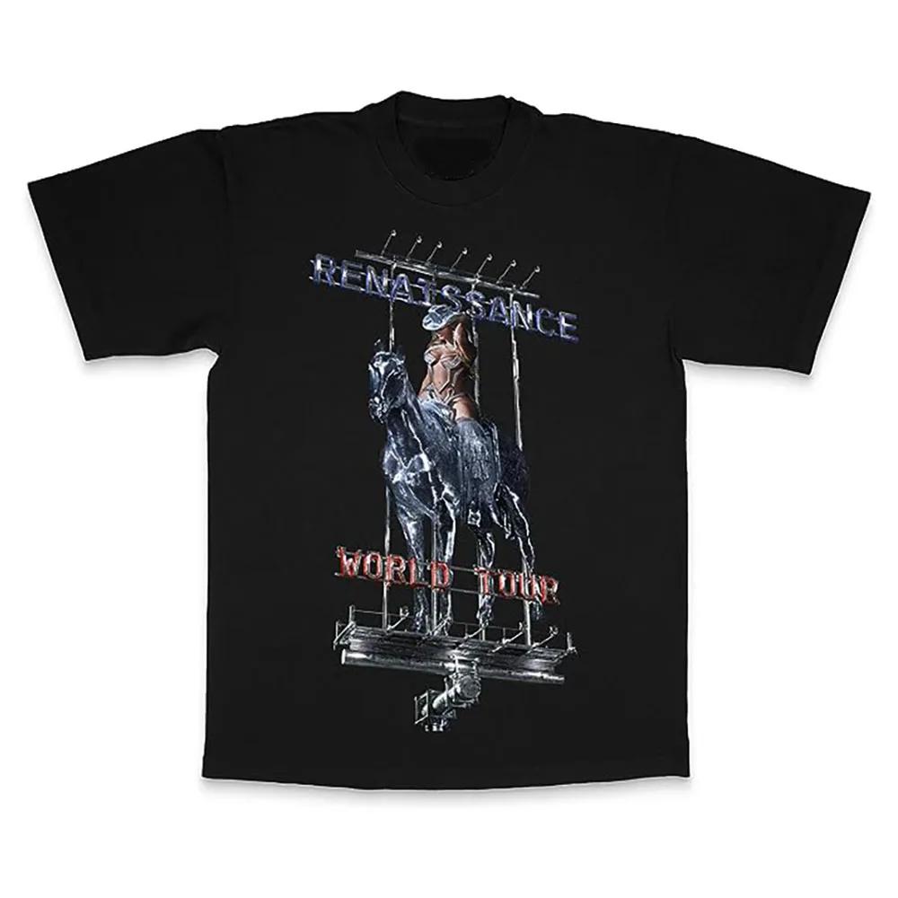 

Beyonce Official Renaissance World Tour Merch Billboard T-Shirt - Men s Summer Cotton Graphic Tee S