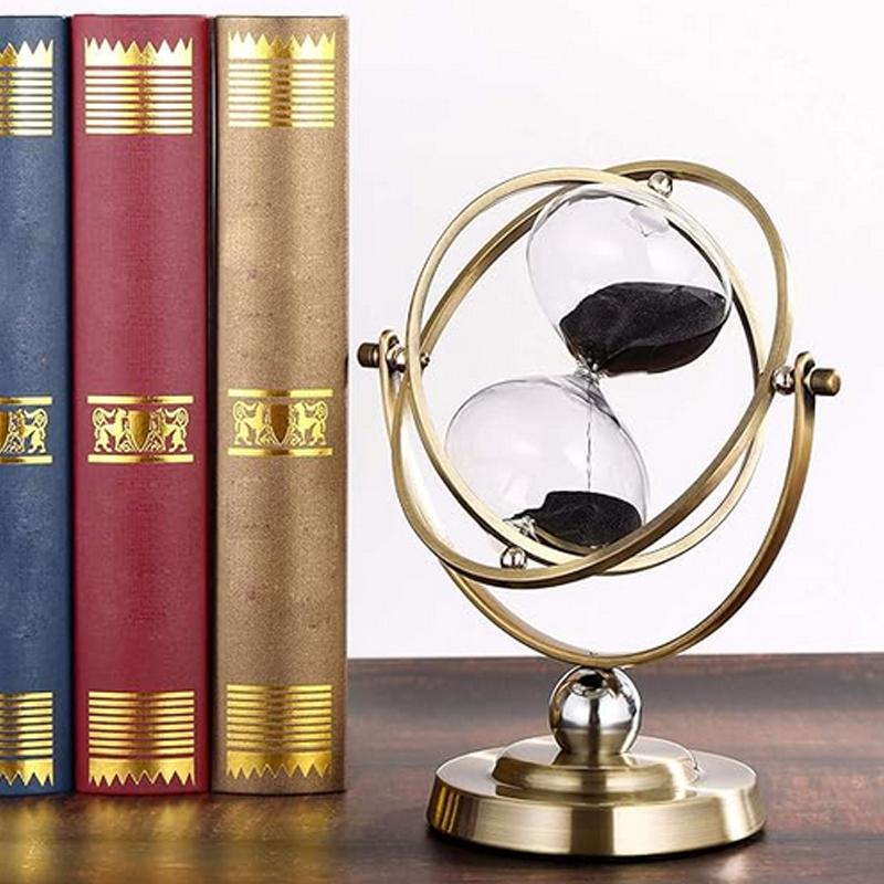 15/30/60 Minutes Sand Clock Global Retro Hourglass Timer Nordic Creative Luxury Home Decoration Classical Office Desk Sandglass