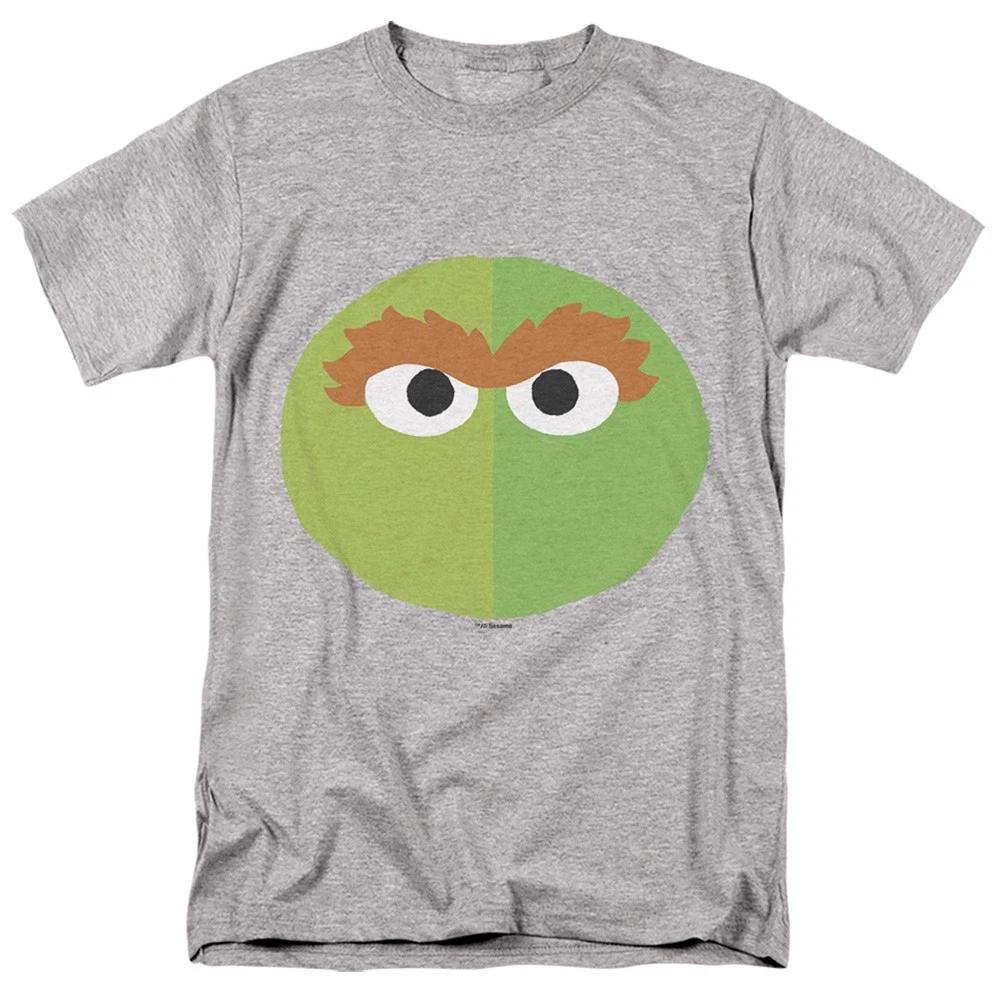 Sesame Street - The Grouch Grimace - Unisex Short Sleeve Children s T-shirt - Gray 110