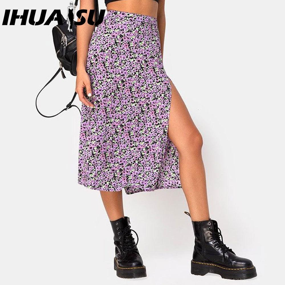 IHUASU Dámská módní ležérní letní jarní sukně