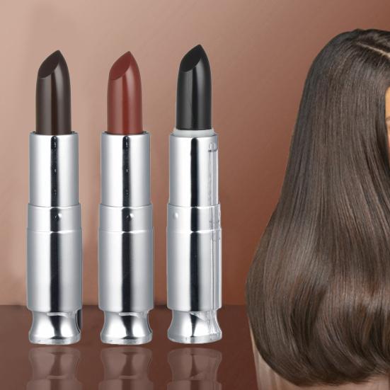 

4 г практичная краска для волос, покрывающая седые волосы, быстрое окрашивание, растительные ингредиенты, краска для волос, стойкая быстрая краска-ручка для дома