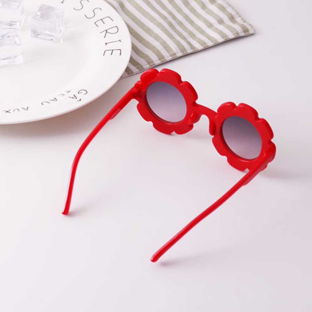 Kids Sun Flower Eye Protection Glasses Performance Decor Goggles Prop for Girls Boys