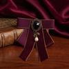 Heritage Style Bow Tie Pearl Adorned Neck Accessory for Sophisticated Events