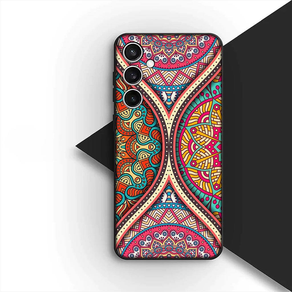 Cover for Xiaomi Redmi Note 12 11 10 A3 Pro 10A 10C 12C Note12 5G 4G Casing Phone Case Floral Paisley Mandala flower texture