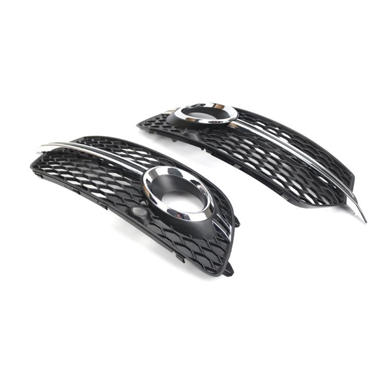 Professional Front Bumper Fog Light Grill Grille Cover Trim Car Spare Part Compact-size Suitable for Q5 S-Line 13-16