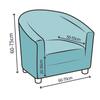 Spandex Stretch Tub Chair Cover Club Chair Cover Bar Small Sofa Slipcovers Bar Counter Couch Slipcover With Seat Cushion Covers