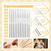 1Set Crochet Needles Set Crochet Hooks Kit Ergonomic Knitting Needles with Storage Bag DIY Hand Knit Tools