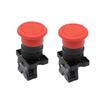 2Pcs Emergency Stop Knob Switch Detachable Rotatable 22mm Modified Mechanical Machine Tool Shutdown Button Controller