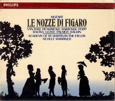 CD MOZART, VAN DAM, MARRINER; AMF - Mozart: Le Nozze Di Figaro 4163702 Philips 1986 Europa Klassisk Begagnad