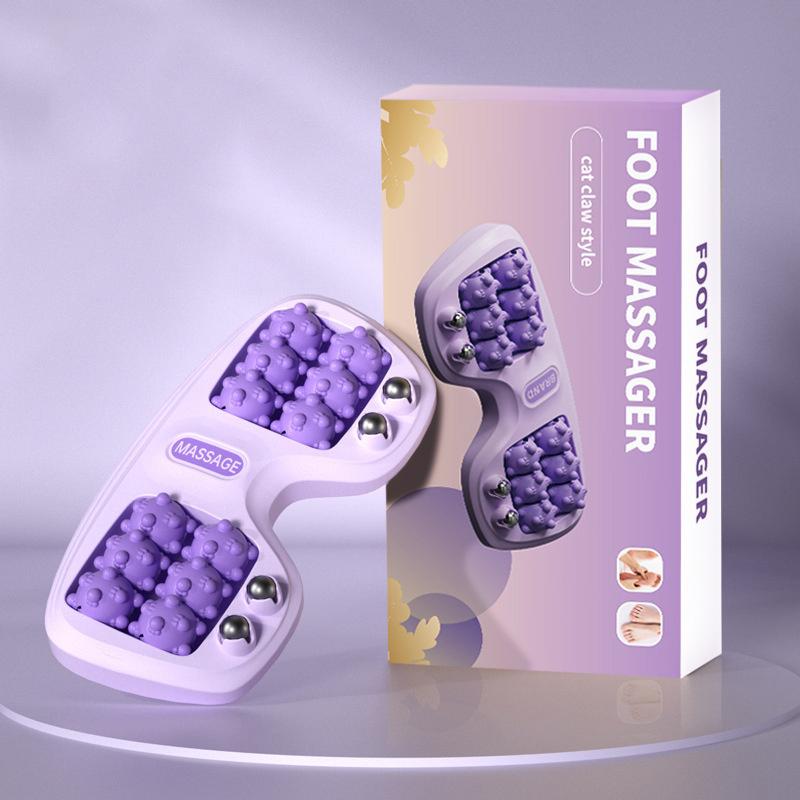 Foot Roller Massager Foot Massage Magnetic Bead Roller Multi-Point Foot Massage Foot Therapy Rubbing Foot Massager Tri Color