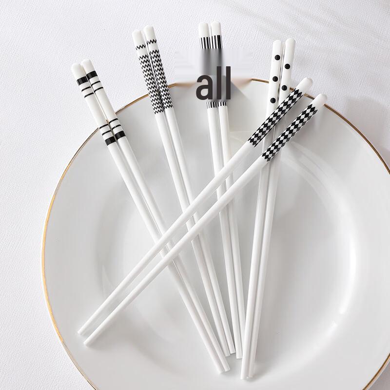 Deou Starlight Hepburn Style Ceramic Chopsticks - 6 Pairs